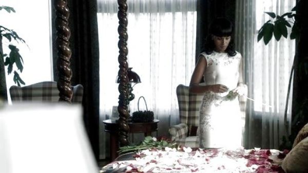 Olivia Pope's Brocade Dress on Scandal