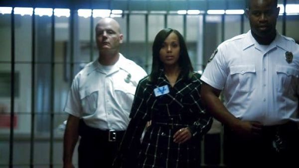 Olivia Pope's Check Trench Coat on Scandal