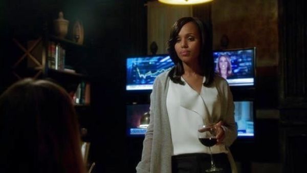 Olivia Pope's Collection Drape Front Cashmere Cozy on Scandal