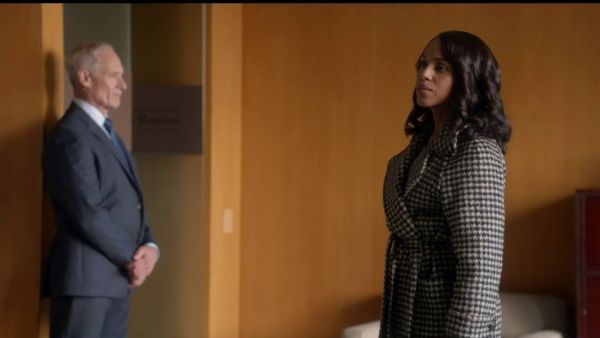 Olivia Pope's DDax camel hair-blend coat on Scandal