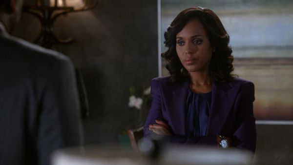 Olivia Pope's Jacket In Dark Byzantine Wool Mohair on Scandal