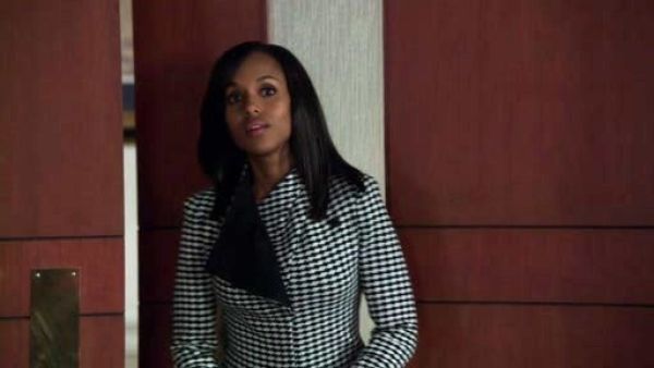 Olivia Pope's Jacquard Asymmetric-Front Jacket on Scandal