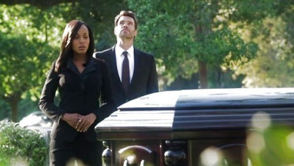 Olivia Pope's One Button Satin Neckline Jacket on Scandal