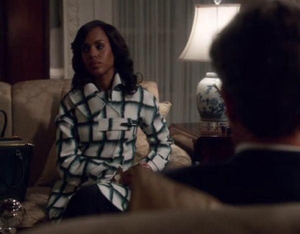 Olivia Pope's Pre-Fall 2015 Check Coat on Scandal