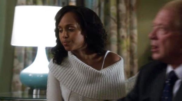 Olivia Pope's Repose Funnel Pullover on Scandal