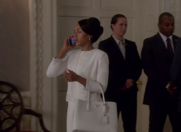 Olivia Pope's Sequin-Trimmed Knit Jacket on Scandal