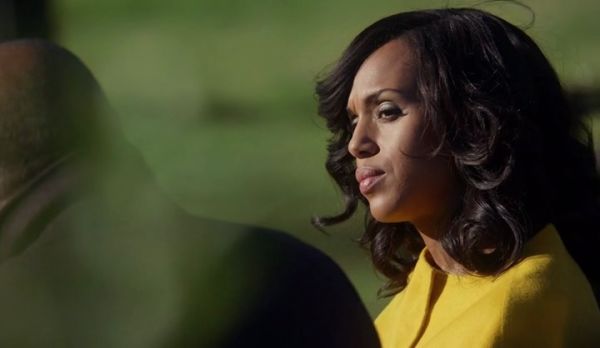 Olivia Pope's Yellow Coat on Scandal