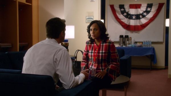 Olivia's Red Plaid Blazer on Scandal