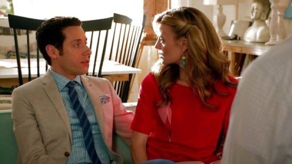 Paige Collins's Capella Bird Silk Top on Royal Pains