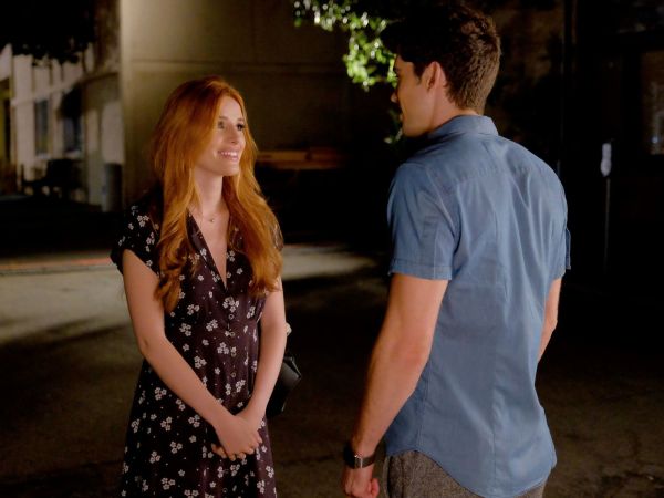 Paige Townsen's Black Floral Dress on Famous In Love