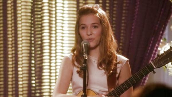 Peggy Kenter's Short-Sleeve Dress with Lace Overlay on Nashville