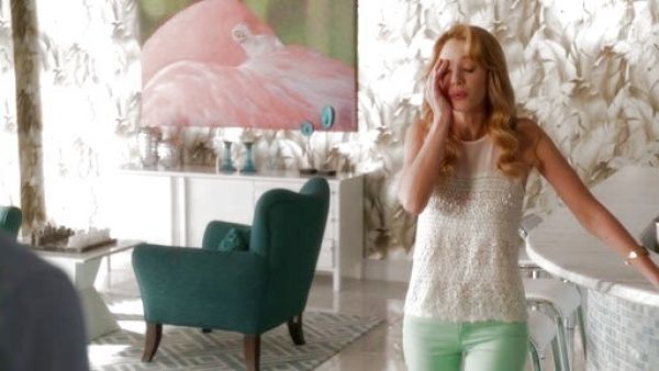 Petra Solano's Exclusive Prima Crop in Mint Green on Jane the Virgin