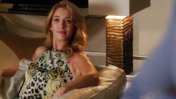 Petra Solano's Graphic Print Sheath Dress on Jane the Virgin