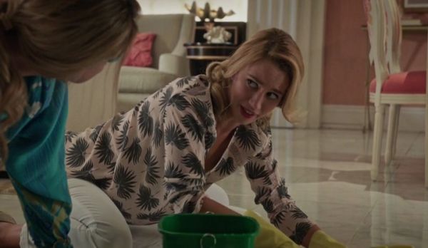Petra Solano's Lace Inset V-Neck Top on Jane the Virgin