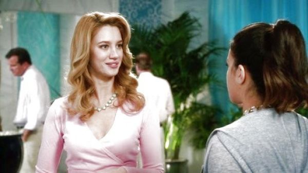 Petra Solano's Long-Sleeve Knit Ballerina Cardigan on Jane the Virgin
