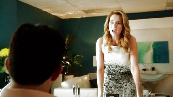 Petra Solano's Pixel Jacquard Knit Dress on Jane the Virgin