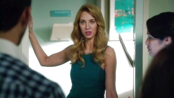 Petra Solano's Seamed A-Line Dress on Jane the Virgin