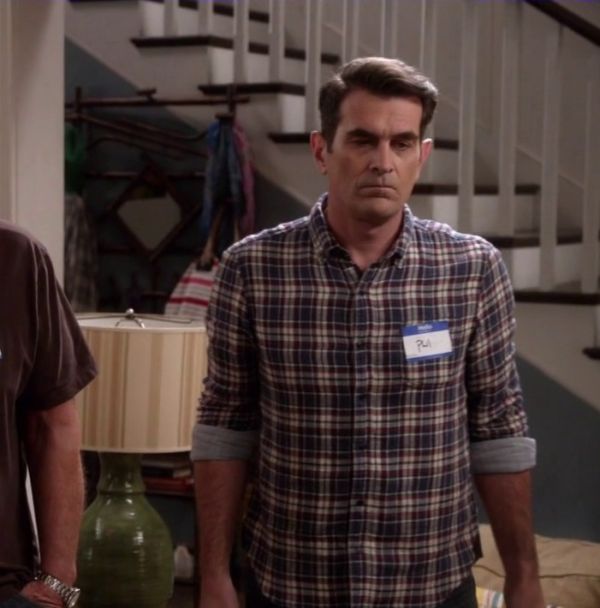 Phil Dunphy's 'Abel' Trim Fit Long Sleeve Plaid Sport Shirt on Modern Family
