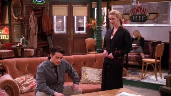 Phoebe Buffay's 80s Hand-Embroidered Dark Forest Green Cardigan - Friends