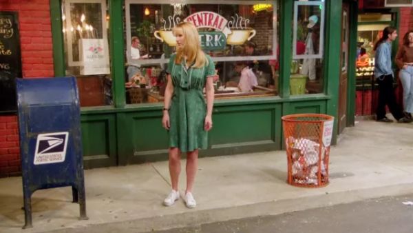 Phoebe Buffay's Button Front Belted Midi Dress - Friends