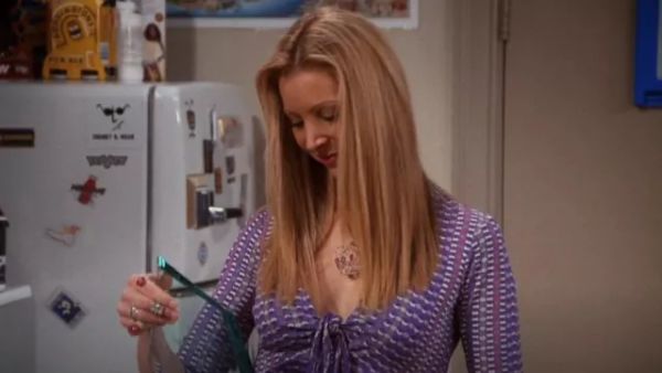 Phoebe Buffay's Purple Polka Dot Midi Dress - Friends
