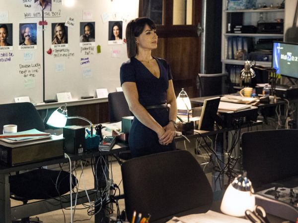 Quinn King's Navy V-Neck Dress on Unreal