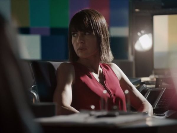 Quinn King's Red Zip Neck Top on Unreal