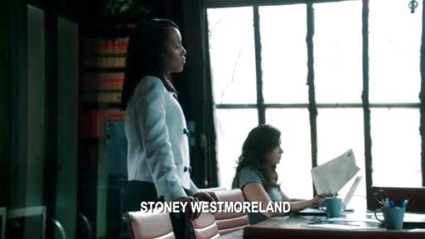 Quinn Perkins's Pleated Croc Top on Scandal