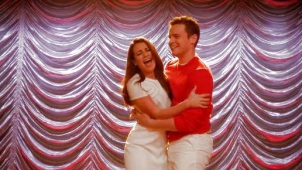 Rachel Berry's Cecilia Cutout-Front Crepe Dress on Glee