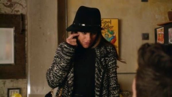 Rachel Berry's Long-Sleeve Marled-Knit Cardigan on Glee