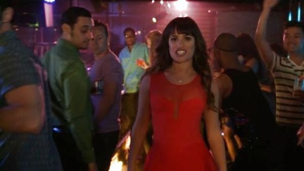 Rachel Berry's Miranda Ponte Silk Sleeveless Dress on Glee