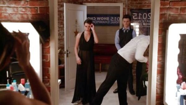 Rachel Berry's Morris Pleated T-Back Jumpsuit on Glee