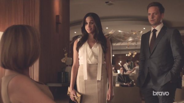 Rachel Zane's EAST WEST CLUTCH on Suits
