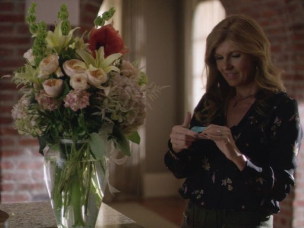 Rayna Jaymes's floral print blouse on Nashville