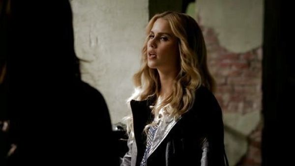 Rebekah Mikaelson's Beaded Leaf Print Blouse on The Originals