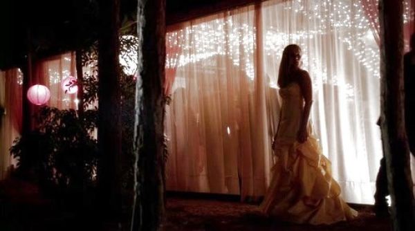 Rebekah's Strapless Embellished Gown on The Vampire Diaries