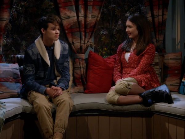 Riley Matthews' Red Floral Shirt on Girl Meets World
