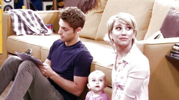 Riley Perrin's Burnout Panel Cardigan on Baby Daddy