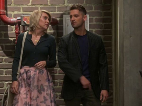 Riley Perrin's Butterfly Print Organza Skirt on Baby Daddy