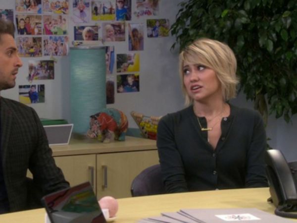 Riley Perrin's LIGHTWEIGHT WOOL JACKIE CARDIGAN SWEATER on Baby Daddy