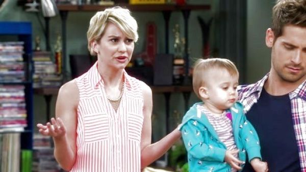 Riley Perrin's Neon Stripe Sleeveless Portofino Shirt on Baby Daddy