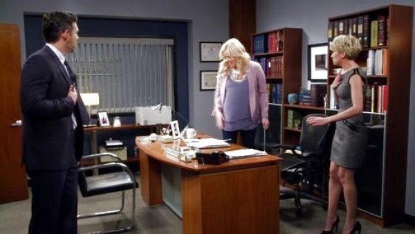 Riley Perrin's Suede Platform Pump on Baby Daddy