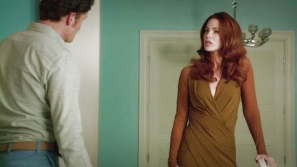 Rose's Cool Jersey Draped Long-Sleeve Dress on Jane the Virgin