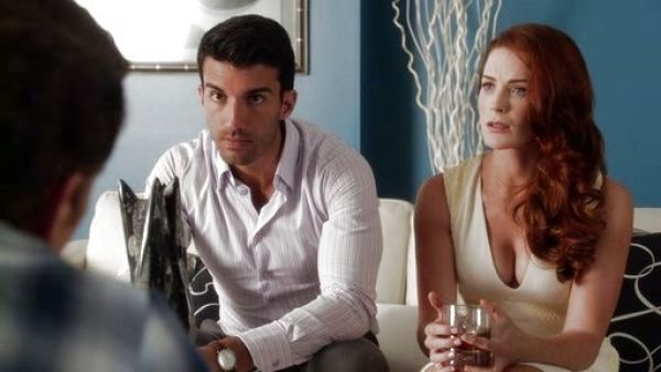 Rose's Leather-Paneled Wool-Crepe Dress on Jane the Virgin