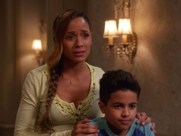 Rosie Falta's Yellow Crochet Henley on Devious Maids