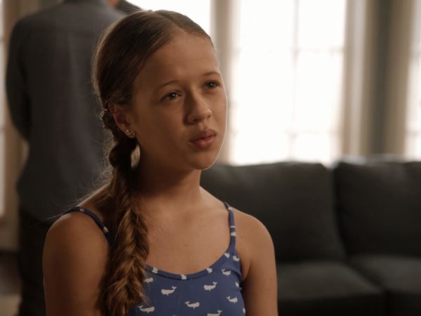 Samantha Hughes' Whale Print Swimsuit on Life In Pieces