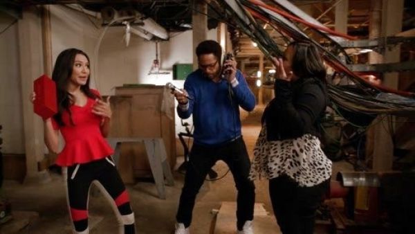 Santana Lopez's Bond Color-Blocked Legging on Glee