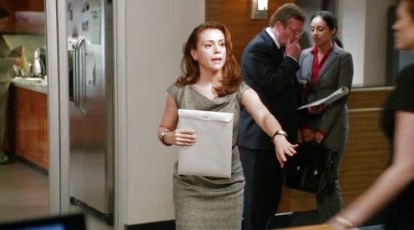 Savi Davis's Embossed Alligator Metro Watch on Mistresses