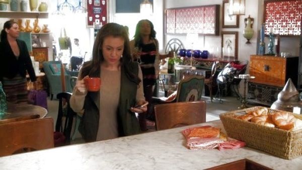 Savi Davis's Paper Leather Vest on Mistresses