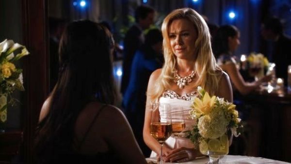 Shelby's Embellished Peekaboo Bandeau Dress on Hart of Dixie